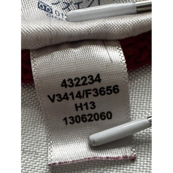 Lands’ End Chunky Red Ribbed Knit Sweater XL 18 Cozycore Classic Preppy Nautical - Picture 8 of 8